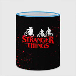 Кружка 3D STRANGER THINGS, цвет: 3D-небесно-голубой кант — фото 2