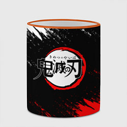 Кружка 3D KIMETSU NO YAIBA, цвет: 3D-оранжевый кант — фото 2