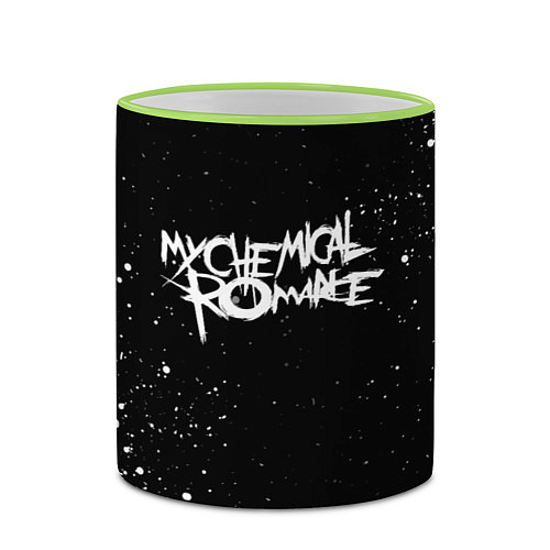 Кружка цветная My Chemical Romance / 3D-Светло-зеленый кант – фото 2