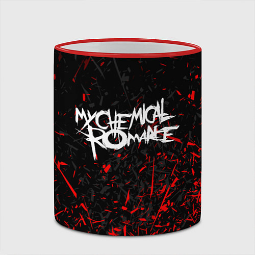 Кружка цветная My Chemical Romance / 3D-Красный кант – фото 2