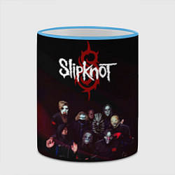 Кружка 3D Slipknot, цвет: 3D-небесно-голубой кант — фото 2