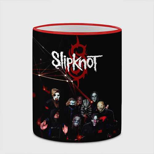 Кружка цветная Slipknot / 3D-Красный кант – фото 2