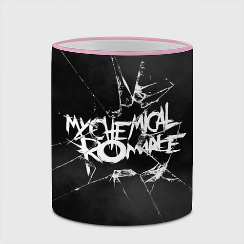 Кружка цветная MY CHEMICAL ROMANCE / 3D-Розовый кант – фото 2