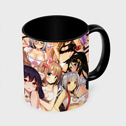 Кружка 3D Ahegao, цвет: 3D-белый + черный