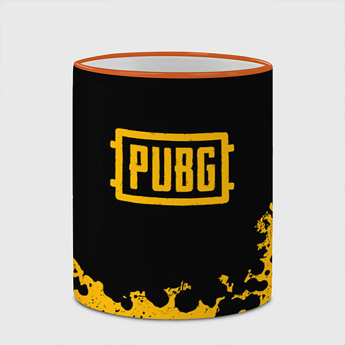 Кружка цветная PUBG / 3D-Оранжевый кант – фото 2