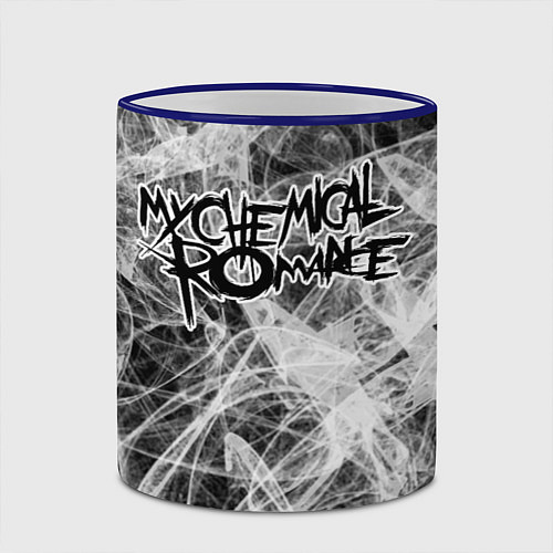 Кружка цветная MY CHEMICAL ROMANCE / 3D-Синий кант – фото 2