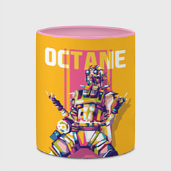 Кружка 3D Apex Legends Octane, цвет: 3D-белый + розовый — фото 2