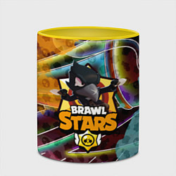 Кружка 3D BRAWL STARS CROW, цвет: 3D-белый + желтый — фото 2