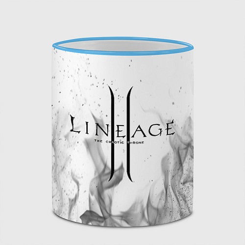 Кружка цветная LINEAGE 2 / 3D-Небесно-голубой кант – фото 2