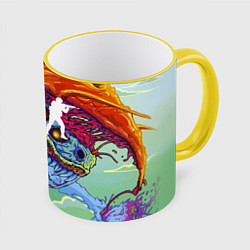 Кружка 3D CS GO HYPERBEAST, цвет: 3D-желтый кант