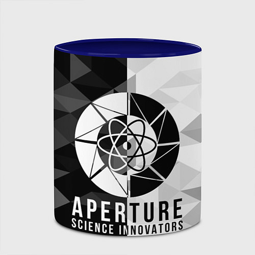 Кружка цветная PORTAL / 3D-Белый + синий – фото 2