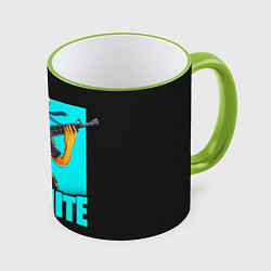 Кружка 3D Fortnite, цвет: 3D-светло-зеленый кант