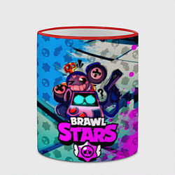 Кружка 3D BRAWL STARS 8 BIT, цвет: 3D-красный кант — фото 2