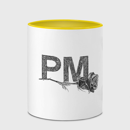 Кружка цветная Payton Moormeier / 3D-Белый + желтый – фото 2