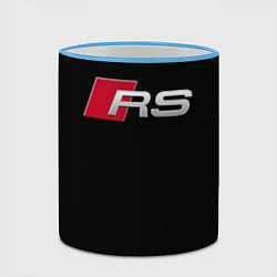 Кружка 3D AUDI RS, цвет: 3D-небесно-голубой кант — фото 2