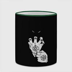 Кружка 3D Выжигющий Искру, цвет: 3D-зеленый кант — фото 2