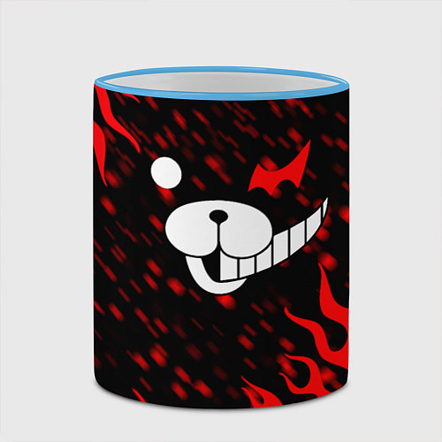 Кружка цветная MONOKUMA / 3D-Небесно-голубой кант – фото 2