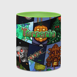 Кружка 3D Terraria, цвет: 3D-белый + светло-зеленый — фото 2