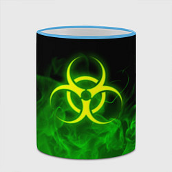 Кружка 3D BIOHAZARD, цвет: 3D-небесно-голубой кант — фото 2