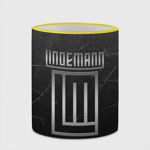 Кружка цветная LINDEMANN / 3D-Желтый кант – фото 2
