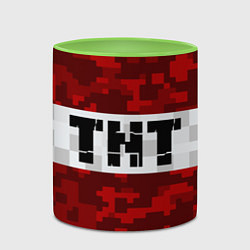 Кружка 3D MINECRAFT TNT, цвет: 3D-белый + светло-зеленый — фото 2