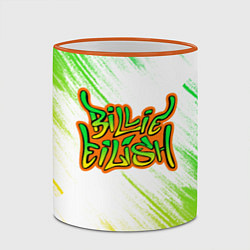 Кружка 3D Billie eilish, цвет: 3D-оранжевый кант — фото 2