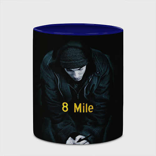 Кружка цветная EMINEM / 3D-Белый + синий – фото 2