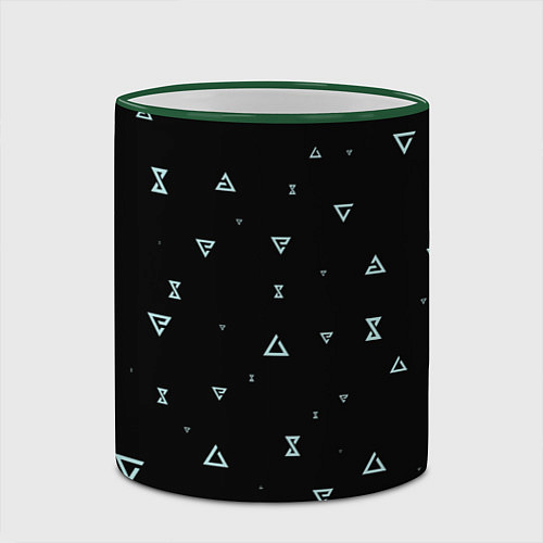 Кружка цветная Witchersigns / 3D-Зеленый кант – фото 2