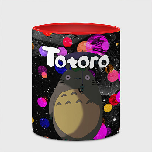 Кружка цветная Totoro / 3D-Белый + красный – фото 2