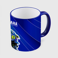 Кружка 3D Valentino Rossi, цвет: 3D-синий кант