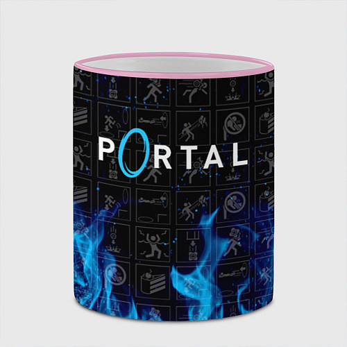 Кружка цветная PORTAL / 3D-Розовый кант – фото 2