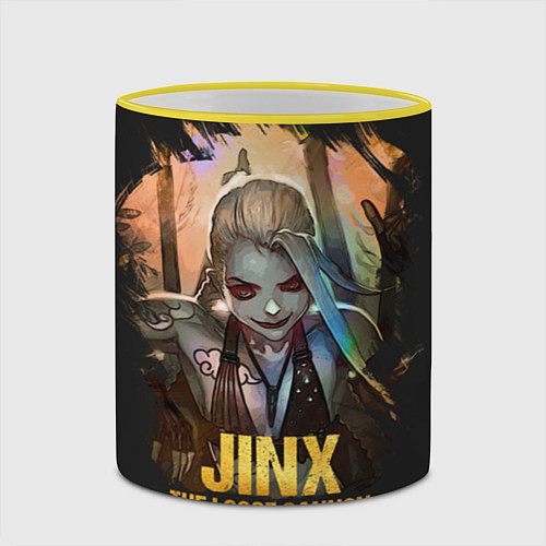 Кружка цветная Jinx / 3D-Желтый кант – фото 2