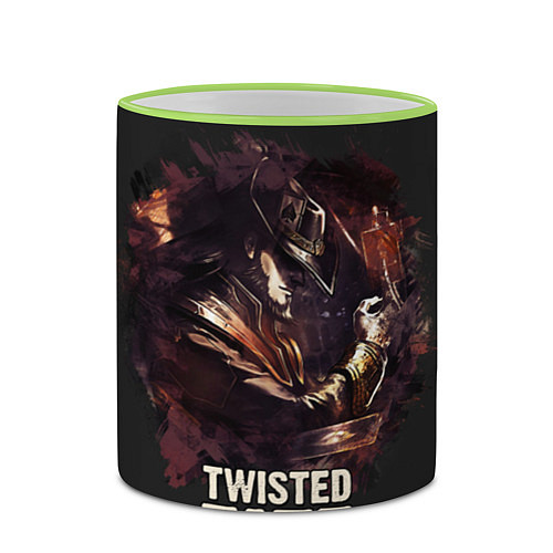 Кружка цветная Twisted Fate / 3D-Светло-зеленый кант – фото 2