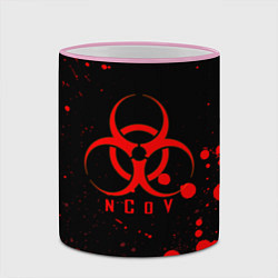 Кружка 3D NCoV, цвет: 3D-розовый кант — фото 2