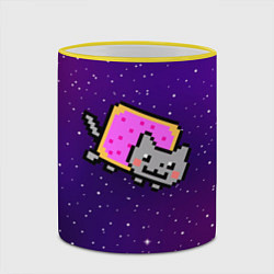 Кружка 3D Nyan Cat, цвет: 3D-желтый кант — фото 2