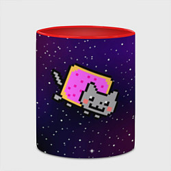 Кружка 3D Nyan Cat, цвет: 3D-белый + красный — фото 2