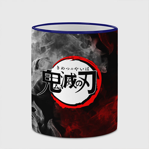 Кружка цветная KIMETSU NO YAIBA / 3D-Синий кант – фото 2