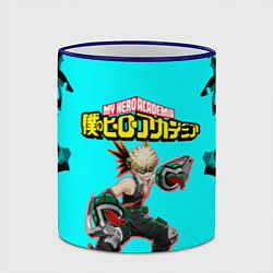 Кружка 3D MY HERO ACADEMIA на синем, цвет: 3D-синий кант — фото 2