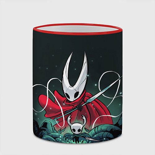 Кружка цветная Hollow Knight / 3D-Красный кант – фото 2