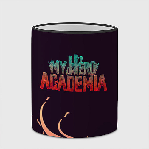 Кружка цветная Моя Геройская Академия / 3D-Черный кант – фото 2
