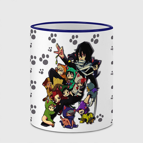 Кружка цветная Моя Геройская Академия / 3D-Синий кант – фото 2