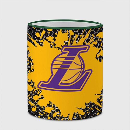 Кружка цветная Kobe Bryant / 3D-Зеленый кант – фото 2