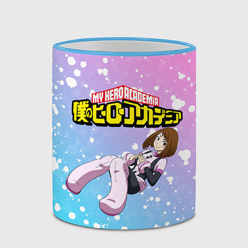 Кружка цветная MY HERO ACADEMIA / 3D-Небесно-голубой кант – фото 2