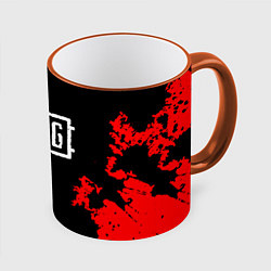 Кружка 3D PUBG, цвет: 3D-оранжевый кант