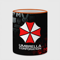 Кружка 3D RESIDENT EVIL UMBRELLA CORP, цвет: 3D-оранжевый кант — фото 2