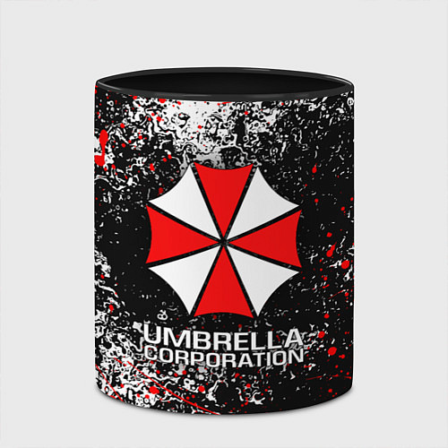 Кружка цветная UMBRELLA CORP / 3D-Белый + черный – фото 2