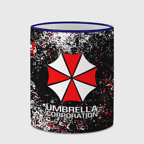 Кружка цветная UMBRELLA CORP / 3D-Синий кант – фото 2