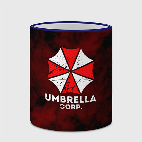 Кружка цветная UMBRELLA CORP / 3D-Синий кант – фото 2