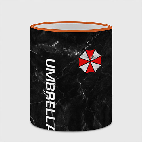 Кружка цветная UMBRELLA CORP / 3D-Оранжевый кант – фото 2