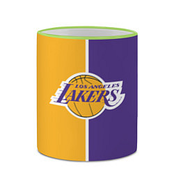 Кружка 3D LA LAKERS, цвет: 3D-светло-зеленый кант — фото 2